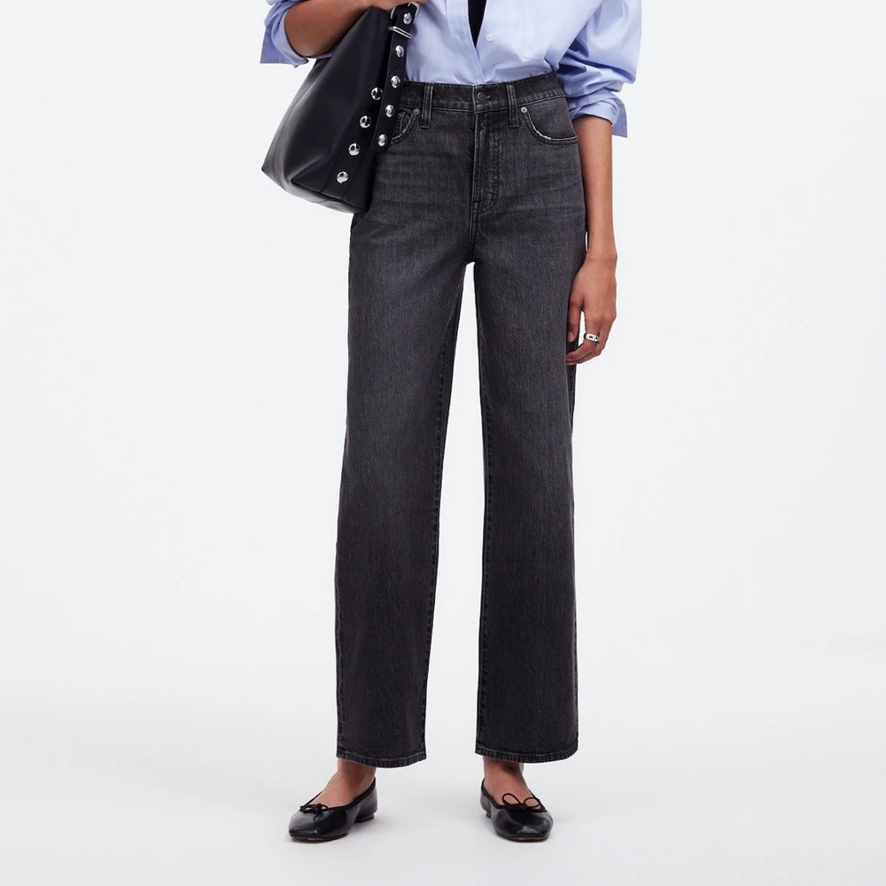 Madewell Perfect Vintage Jean Black Crop